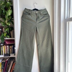 Good American Olive Green Trousers